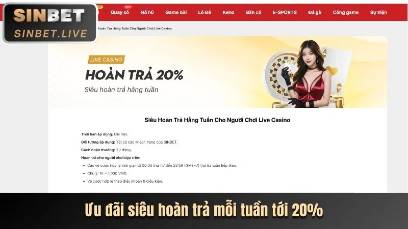 Hoàn trả không giới hạn bj66